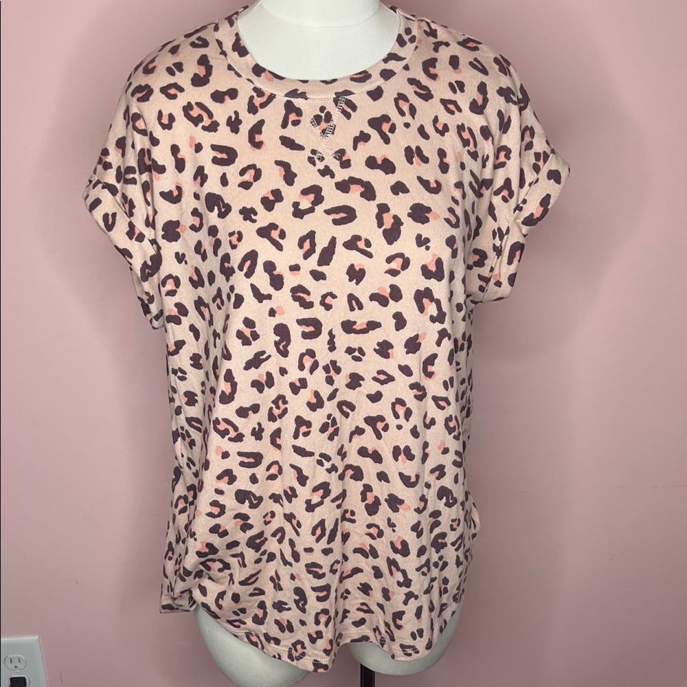 Como Vintage Leopard Print Women's Top